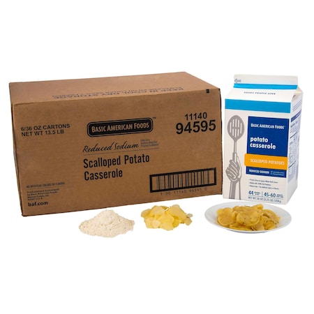 Baf Classic Casserole Reduced Sodium Scalloped Potato Casserole Kit 2.25lbs, PK6 94595